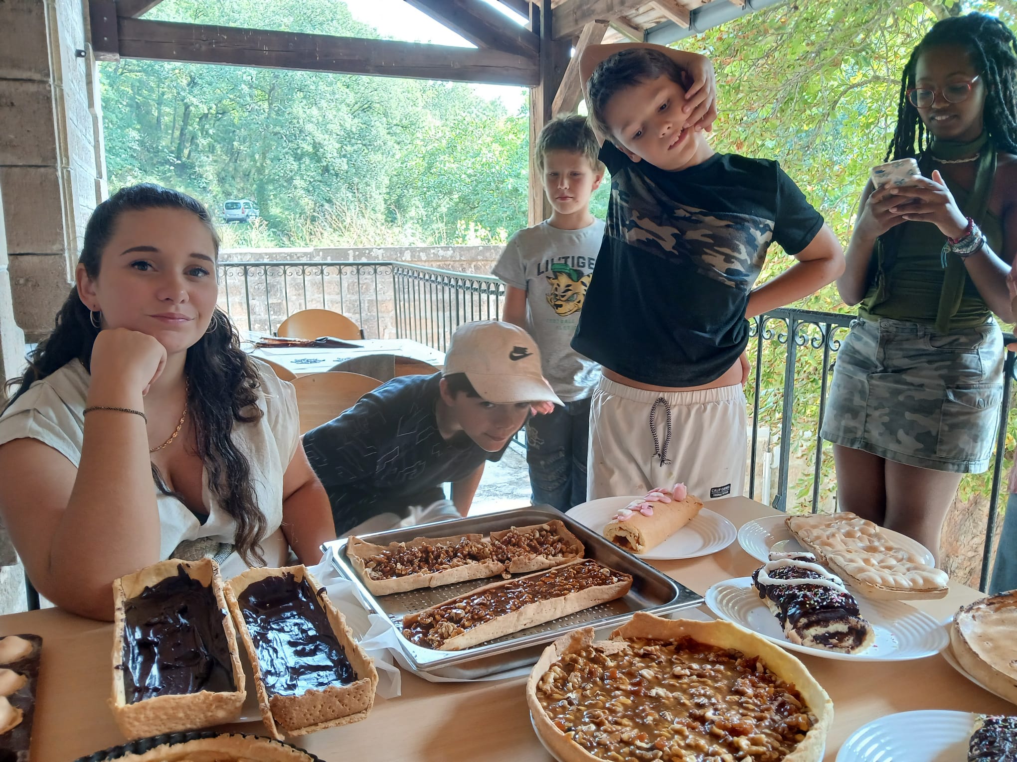 Gâteau réalisé par les enfants lors d'un séjour culinaire en colonie de vacances