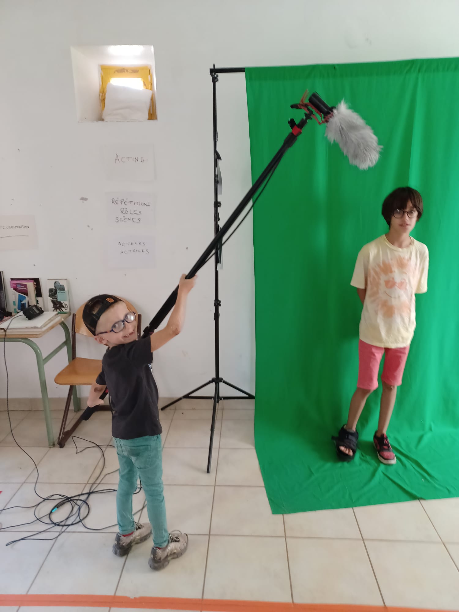 Atelier réalisation de court-métrage pour enfants en colonie de vacances cinéma